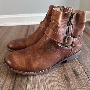 Bed Stu Brown Leather Ankle Boots Women’s 10